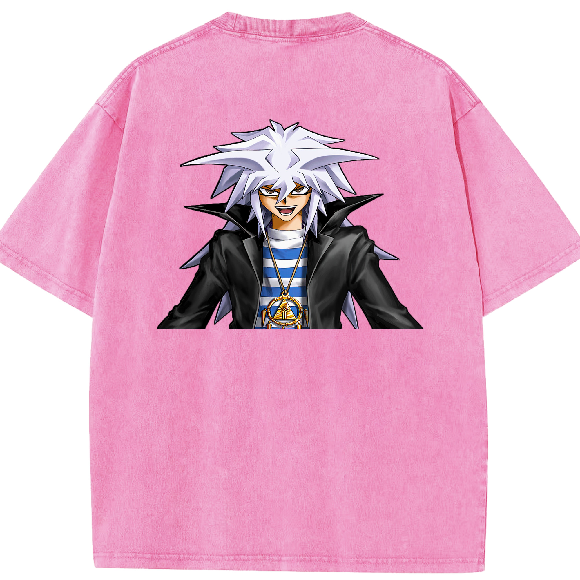 （画像用） 遊☆戯☆王 Yu-Gi-Oh! 綿100% ヴィンテージ風 半袖Tシャツ（背面プリント）